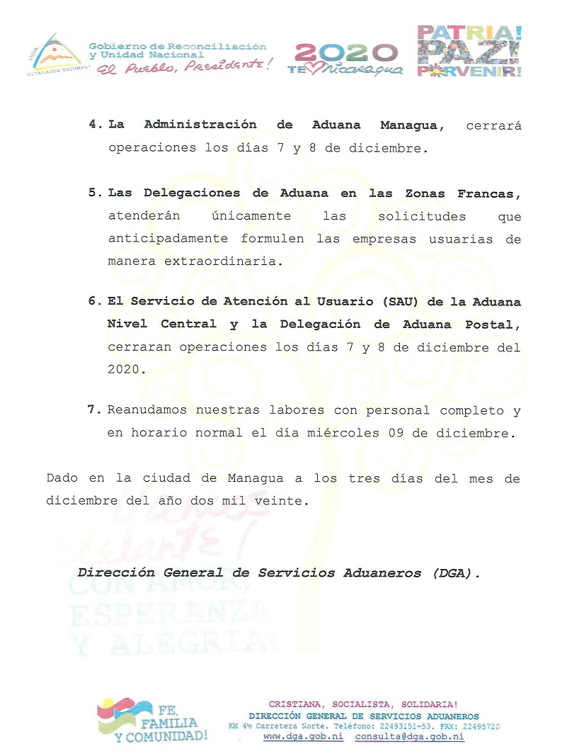 COMUNICADO